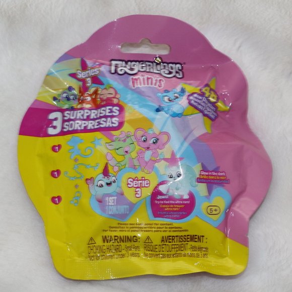 FINGERLINGS MINIS Series 3 Charm Blind Yellow Bag NEW SEALED - Picture 1 of 4